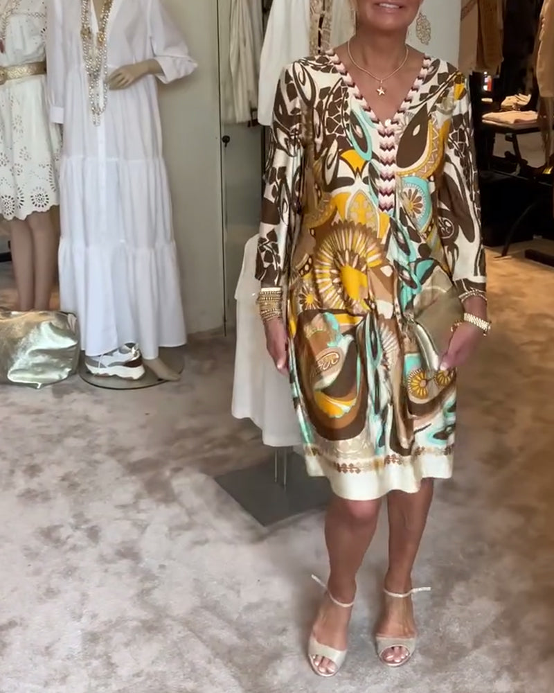 Mariane™ – Retro-Inspired Print Dress