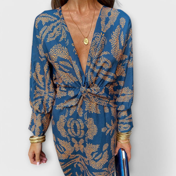 Oriana™ | Elegant Long-Sleeve Dress