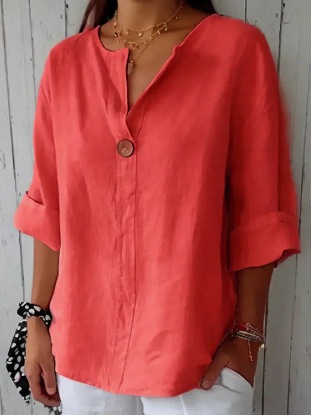 Lorelei – Relaxed V-Neck Blouse