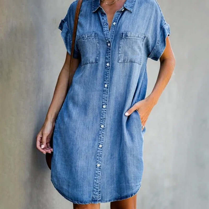 Ayla – Effortless Chic Button-Up Shirt Dress