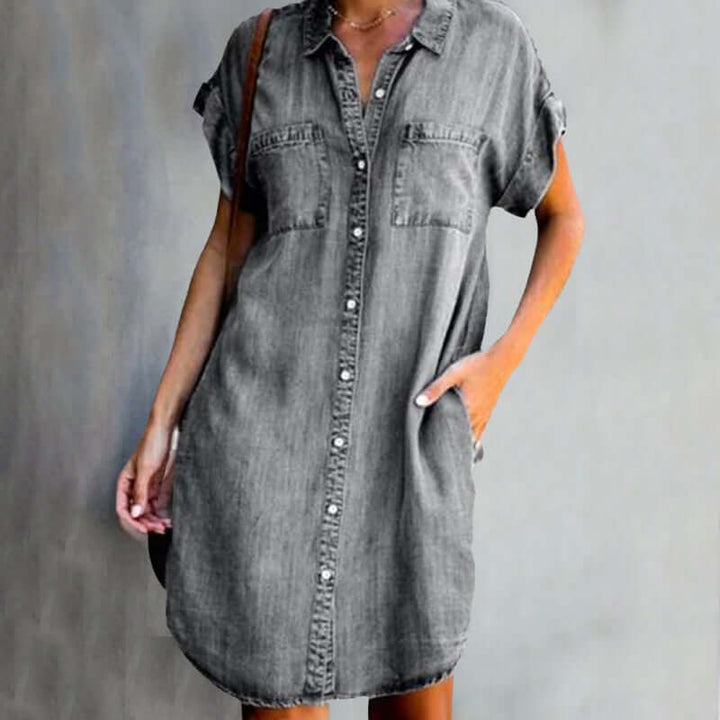 Ayla – Effortless Chic Button-Up Shirt Dress