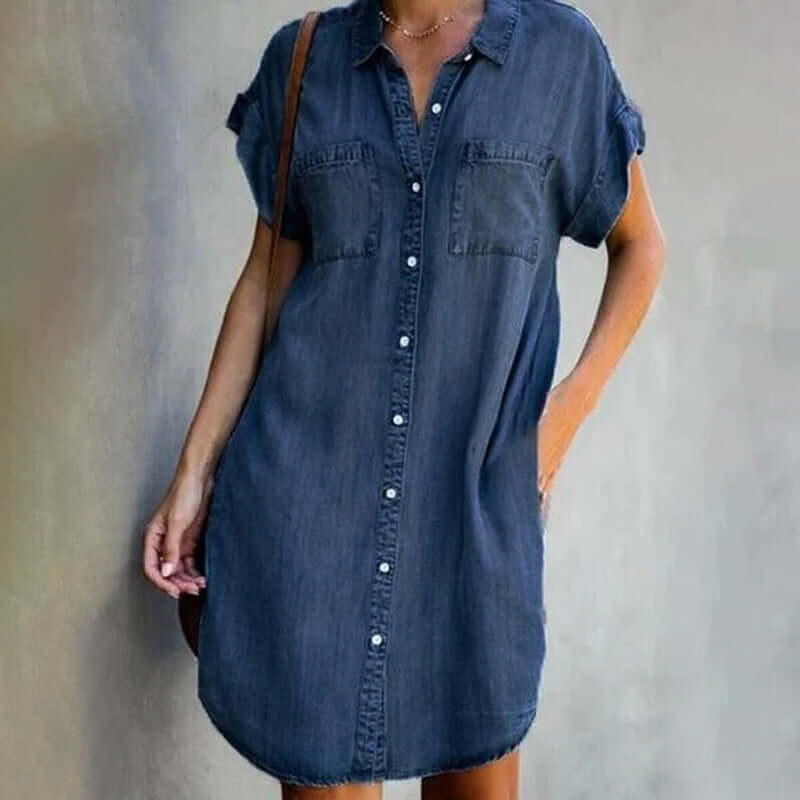 Ayla – Effortless Chic Button-Up Shirt Dress