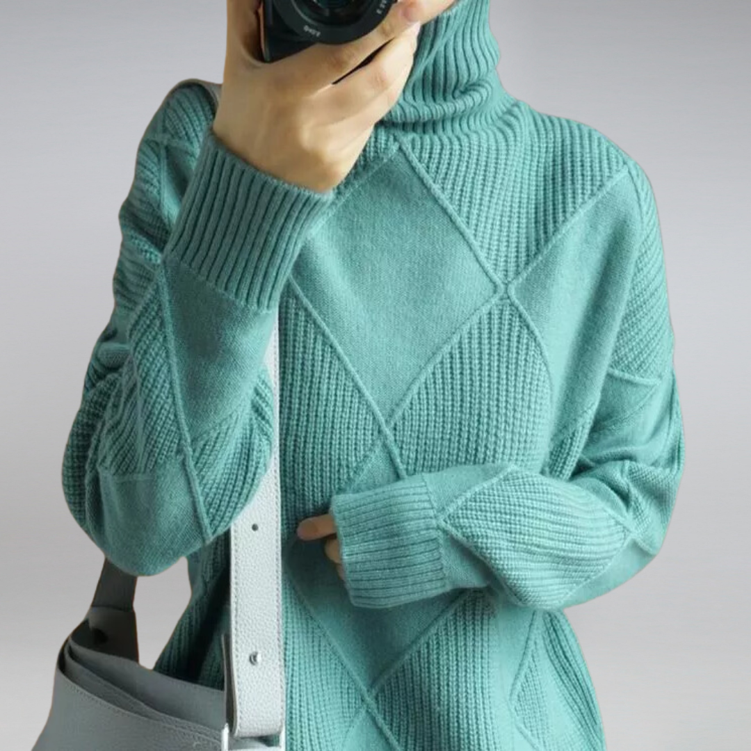 Adelle™ | Cashmere Turtleneck Sweater