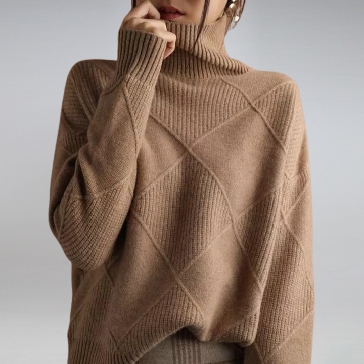 Adelle™ | Cashmere Turtleneck Sweater
