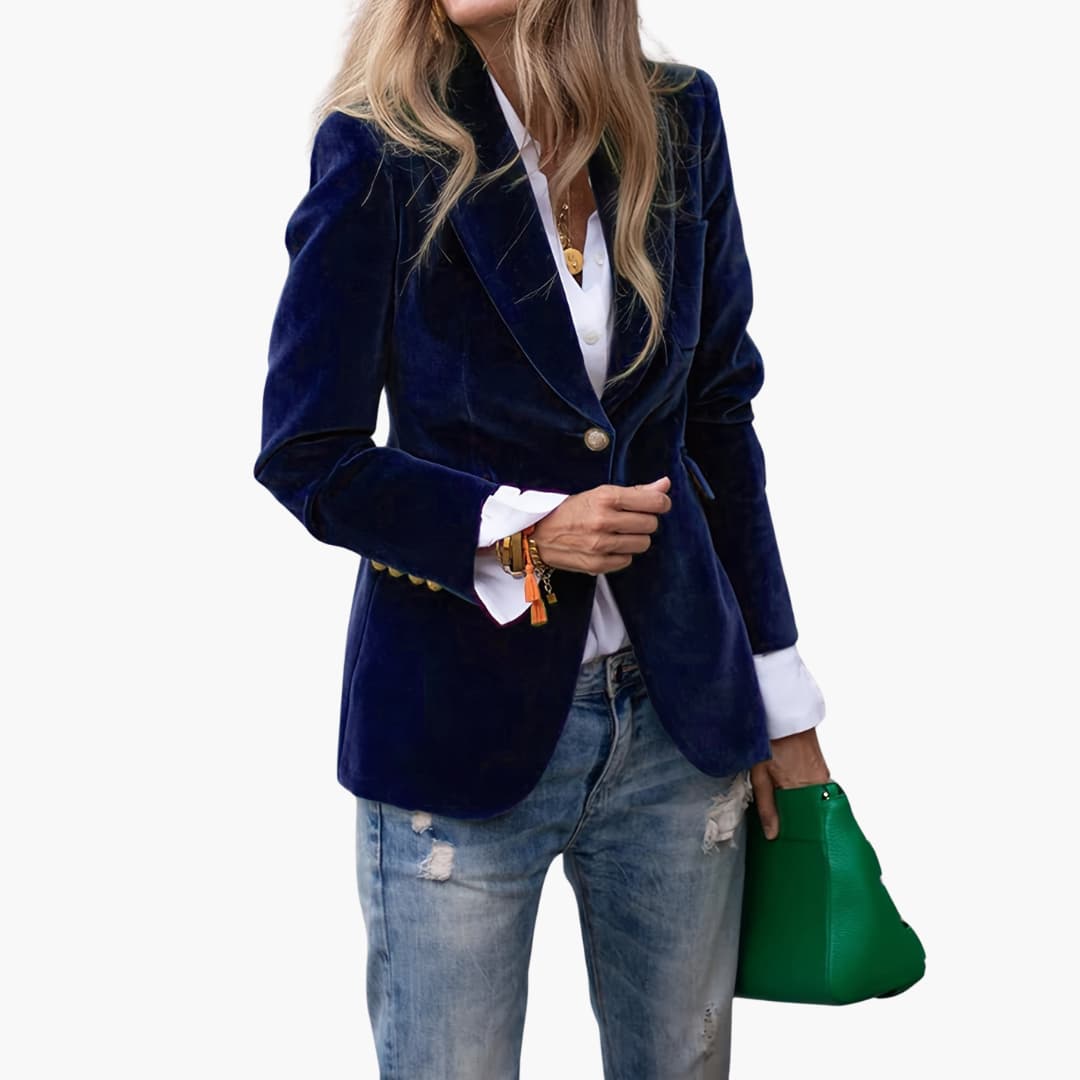 Siobhán™ | Elegant Retro Blazer Single-Breasted