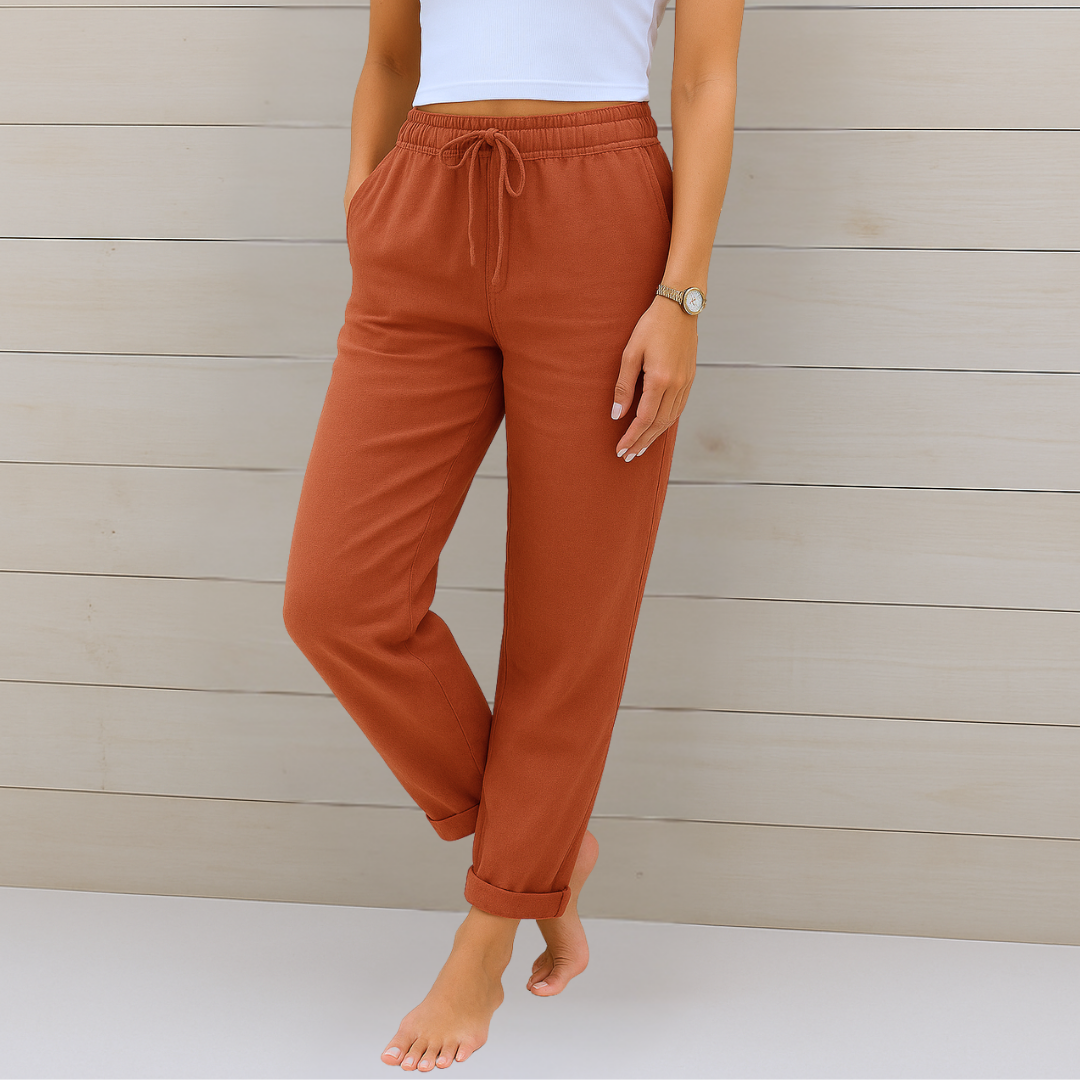 MAYLORA | Premium Breathable Linen Stretch Pants