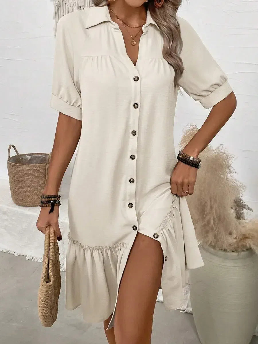 Selene – Chic Button-Down Dress