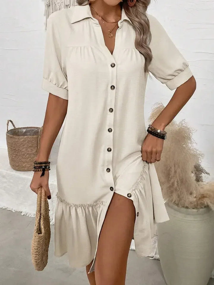 Selene – Chic Button-Down Dress