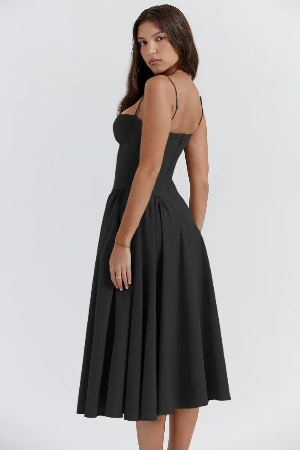 Sleeveless Corset Midi Dress – Flattering Fit
