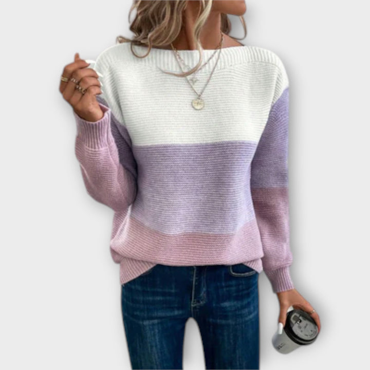 Clara™ | Elegant Patchwork Sweater
