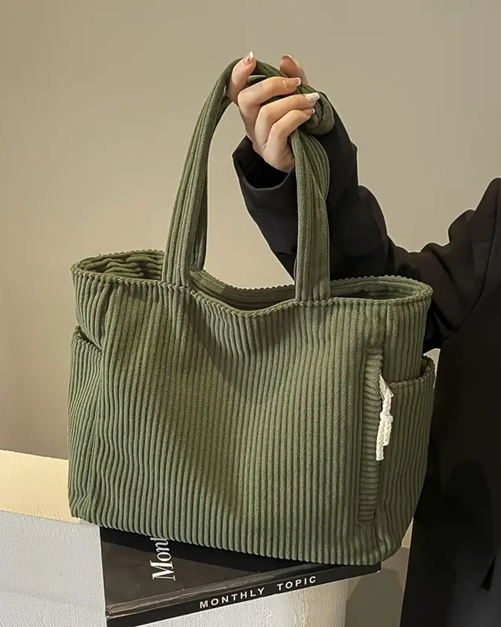 Tilda – Ribbed Drawstring Tote Bag