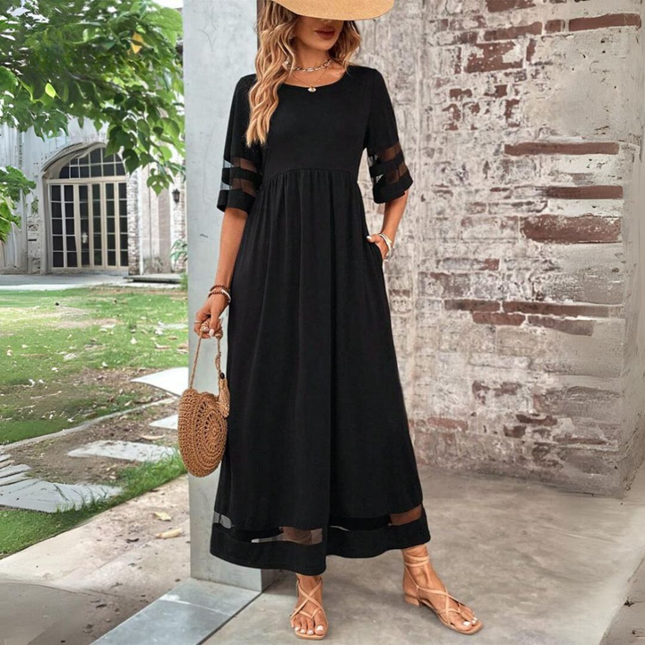 Amandine™ | Elegant Dress with Tummy Coverage