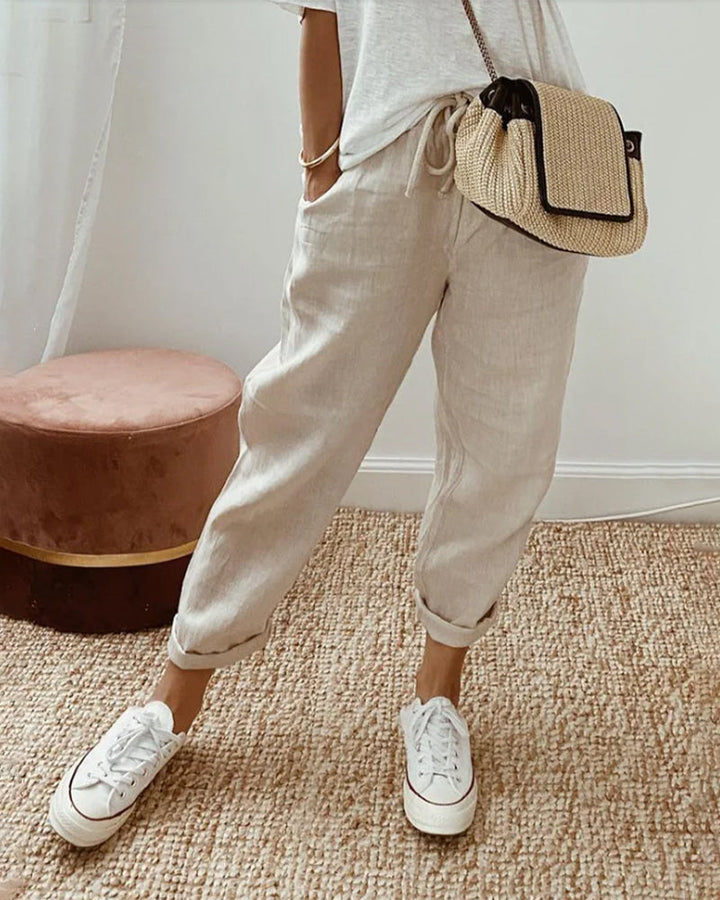 Róisín™ | Stylish Linen Trousers