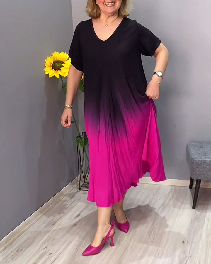 Joanna™ - Elegant Pleated Women's Dress