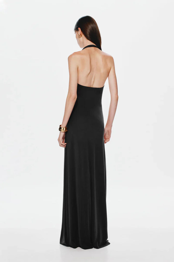 Sabine – Ivory Cupro Maxi Dress