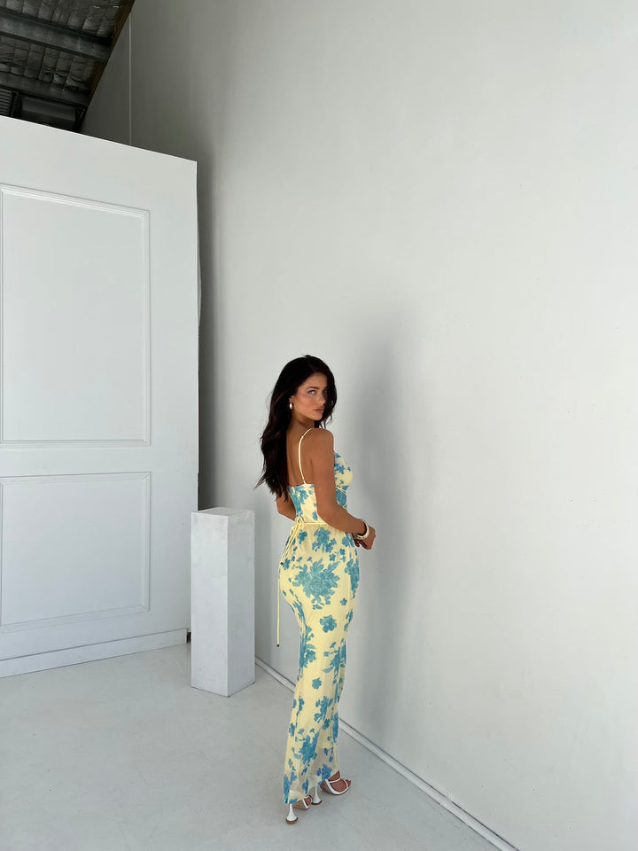 Niamh | Sleeveless Floral Maxi Dress
