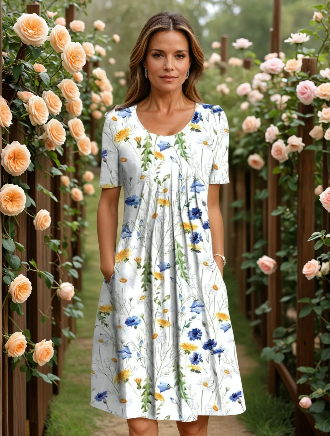 Marga | Elegant Draped Midi Dress