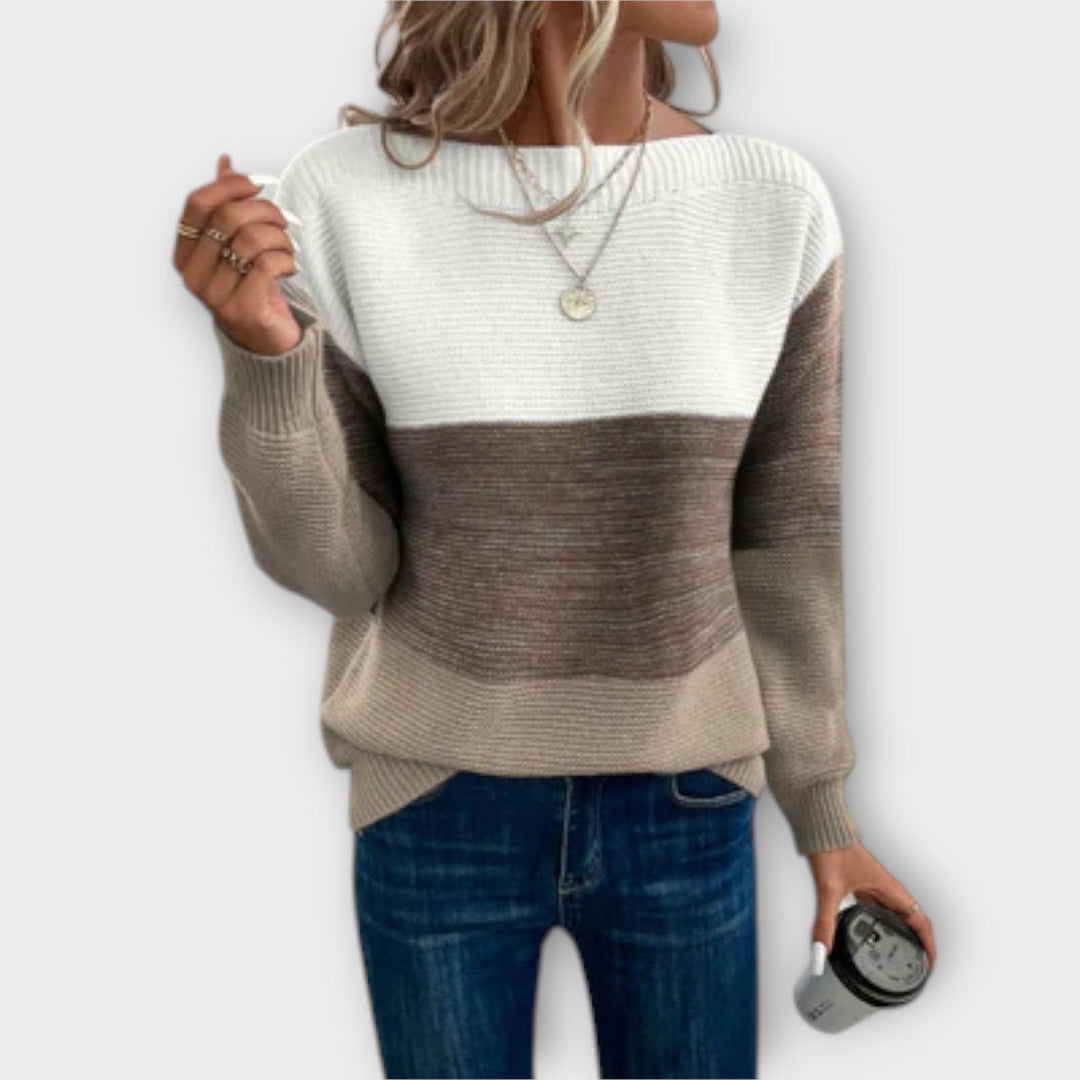 Clara™ | Elegant Patchwork Sweater