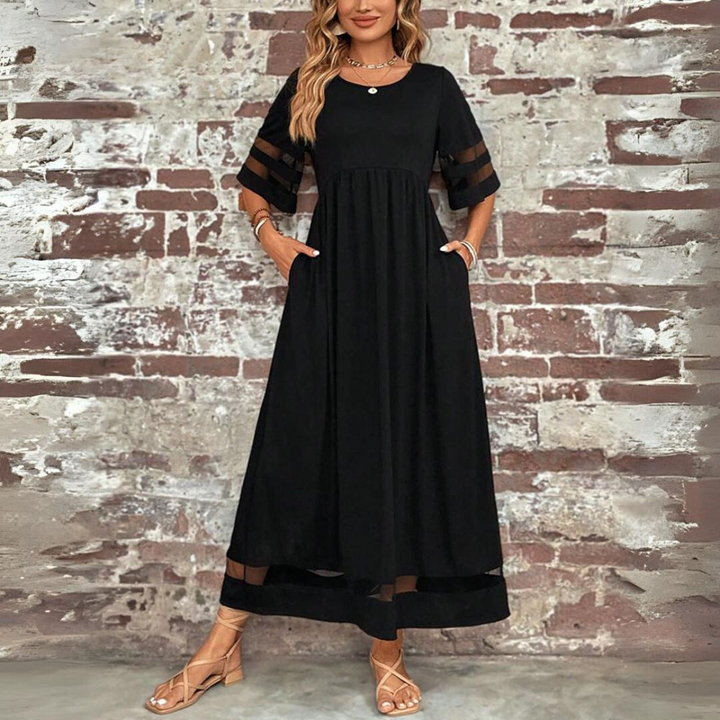 Amandine™ | Elegant Dress with Tummy Coverage