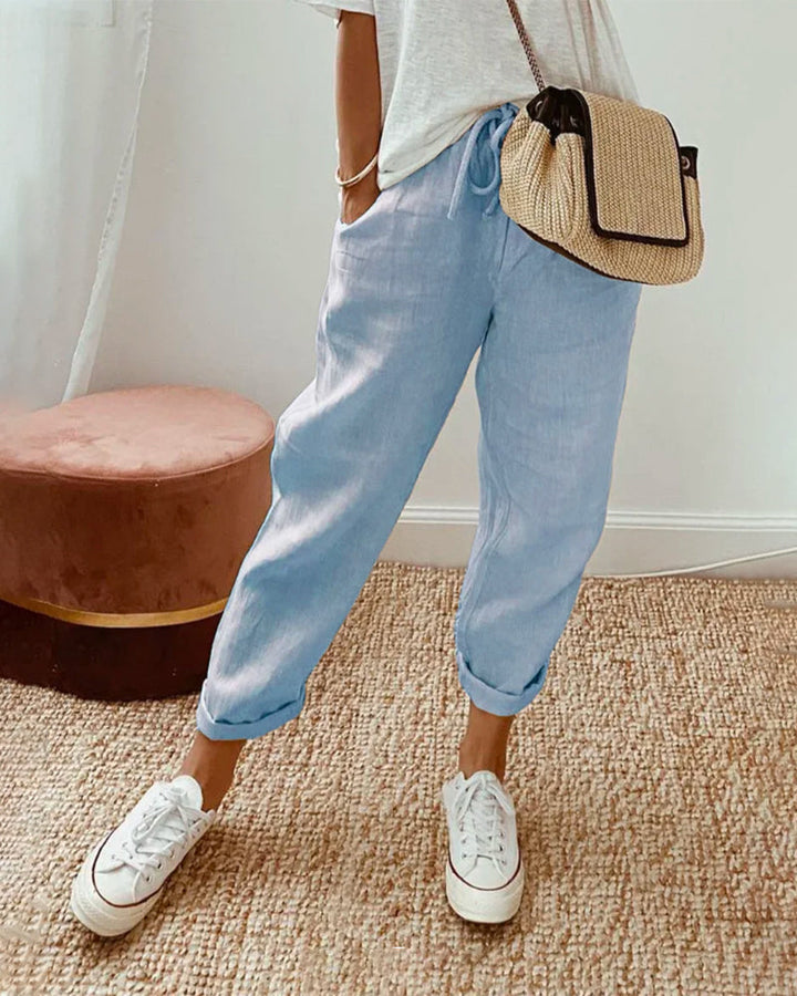 Róisín™ | Stylish Linen Trousers