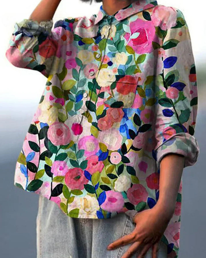 Emery™ | Elegant Floral Pattern Blouse