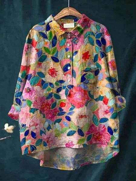 Emery™ | Elegant Floral Pattern Blouse