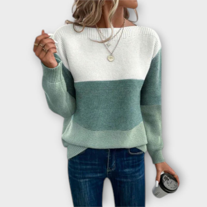 Clara™ | Elegant Patchwork Sweater