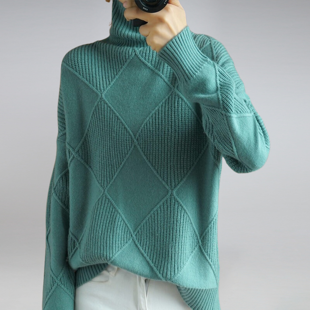 Adelle™ | Cashmere Turtleneck Sweater