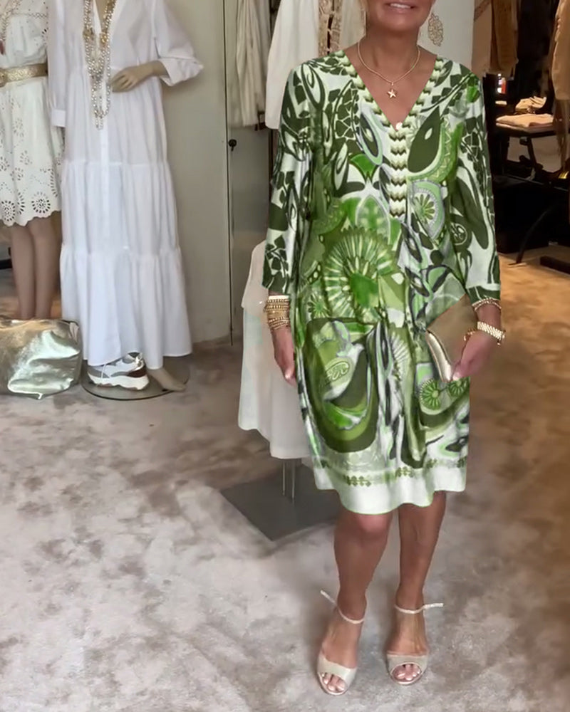 Mariane™ – Retro-Inspired Print Dress