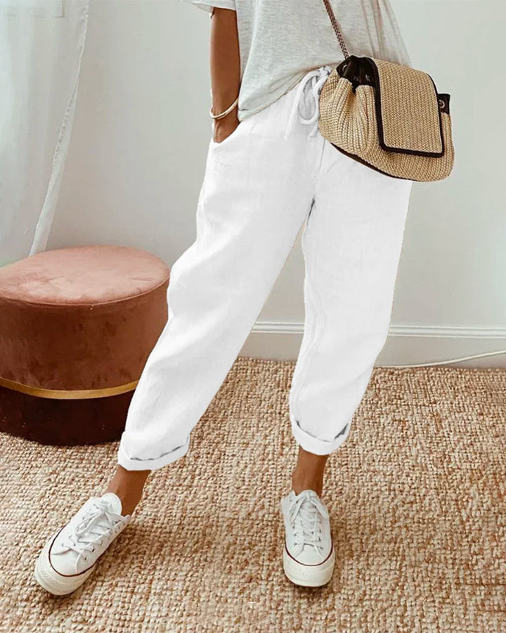 Róisín™ | Stylish Linen Trousers