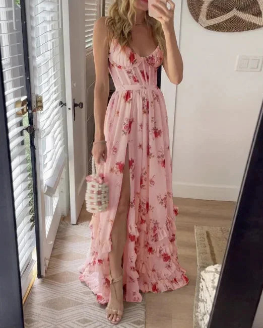 Sonja | Flowing Floral Midi Dress