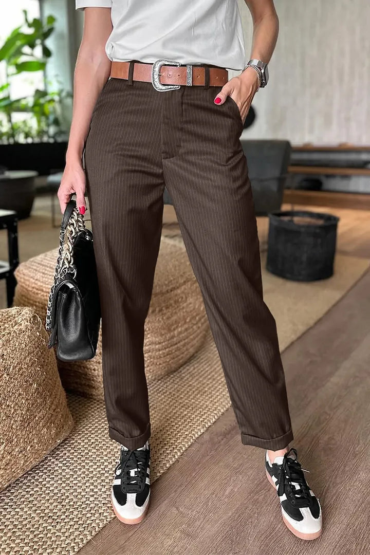 Caitríona™ | Tailored Striped Trousers