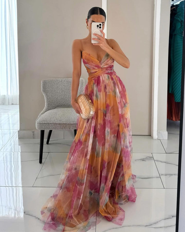 Lorraine – Elegant Floral Maxi Dress