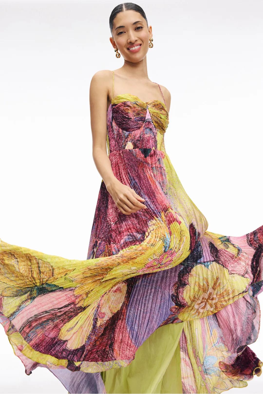 Kiara – Bold Patterned Maxi Dress