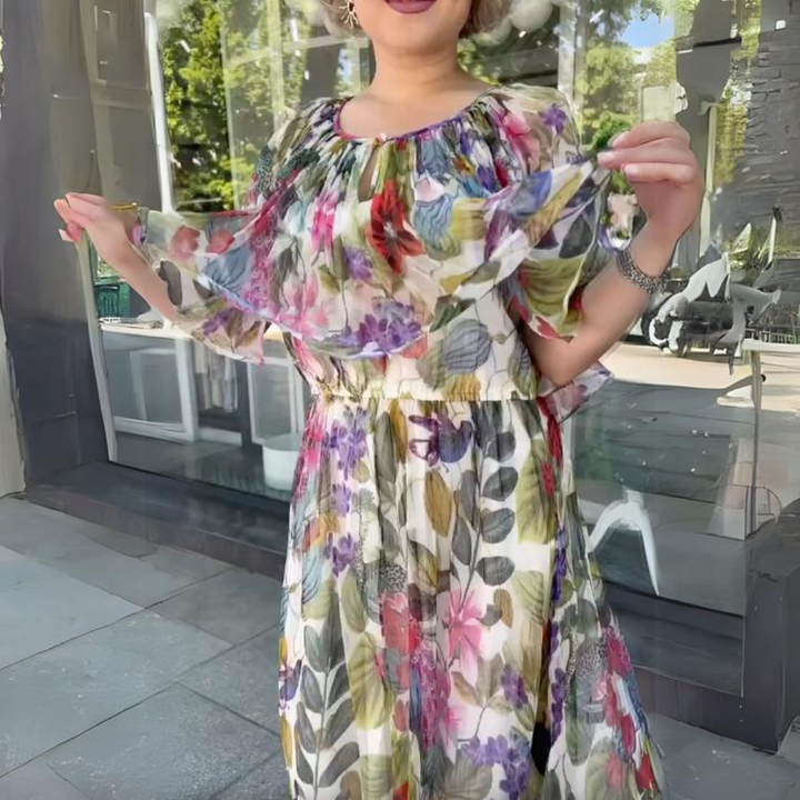 Donna™ - Women's Floral Long Dress