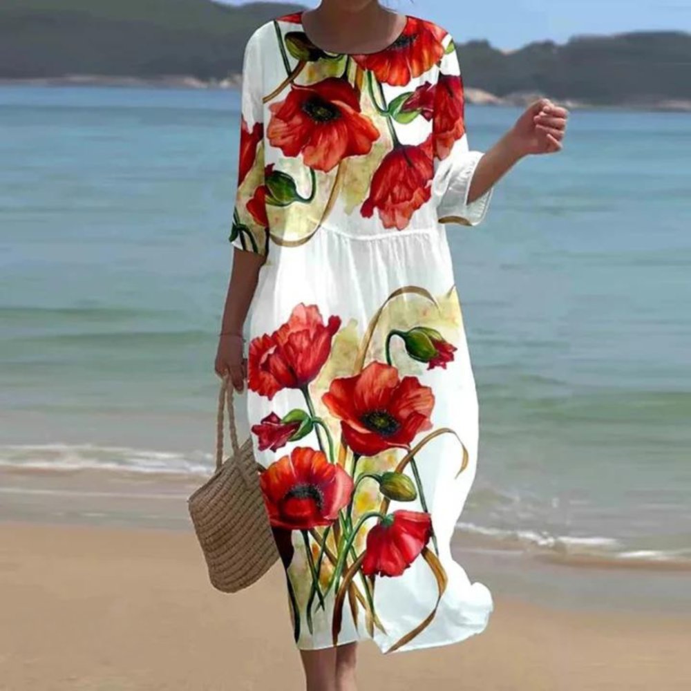 IZZI - Graceful Tummy-Enhancing Dress