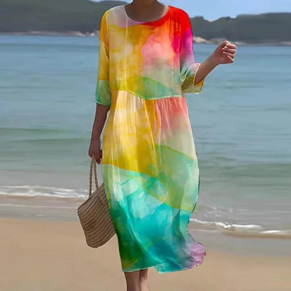 IZZI - Graceful Tummy-Enhancing Dress