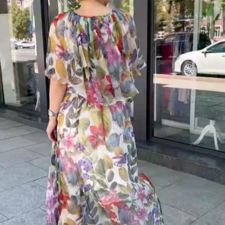 Donna™ - Women's Floral Long Dress