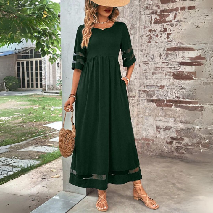 Amandine™ | Elegant Dress with Tummy Coverage