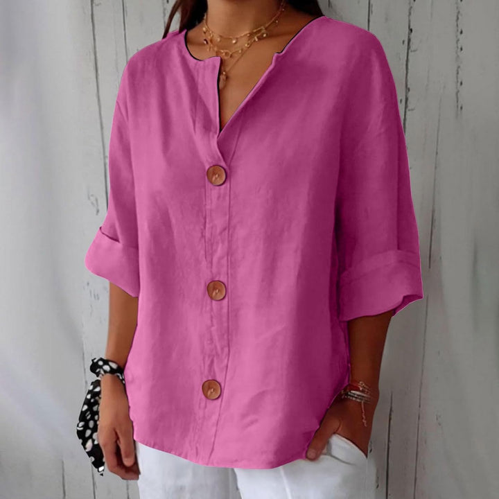 Elina™ | Timeless Linen Blouse
