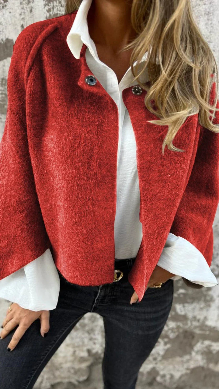 Celeste – Wool Coat with Round Neck
