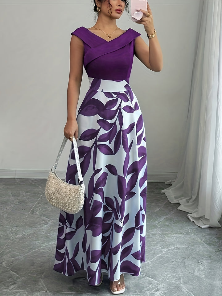 Noelia | Floral V-Neck Maxi Dress