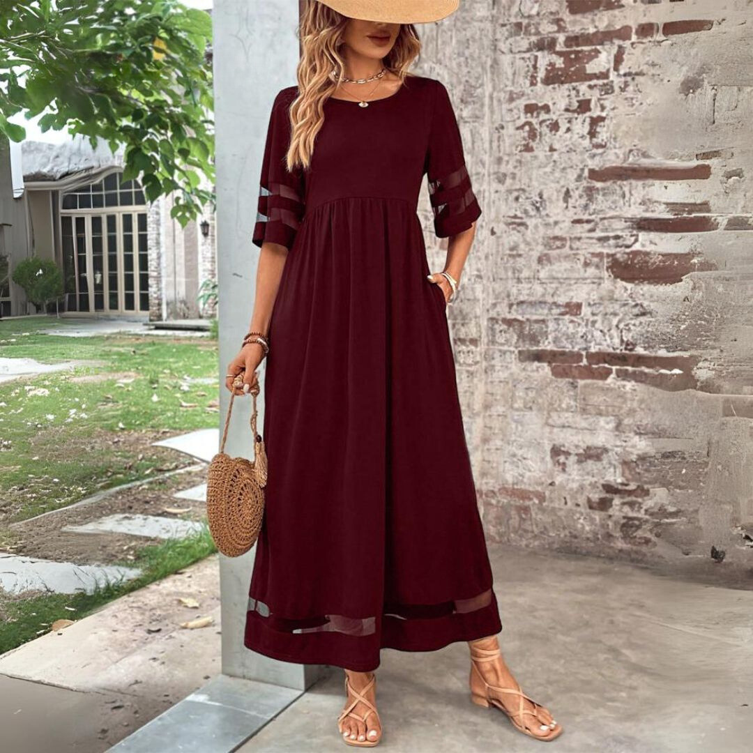 Amandine™ | Elegant Dress with Tummy Coverage