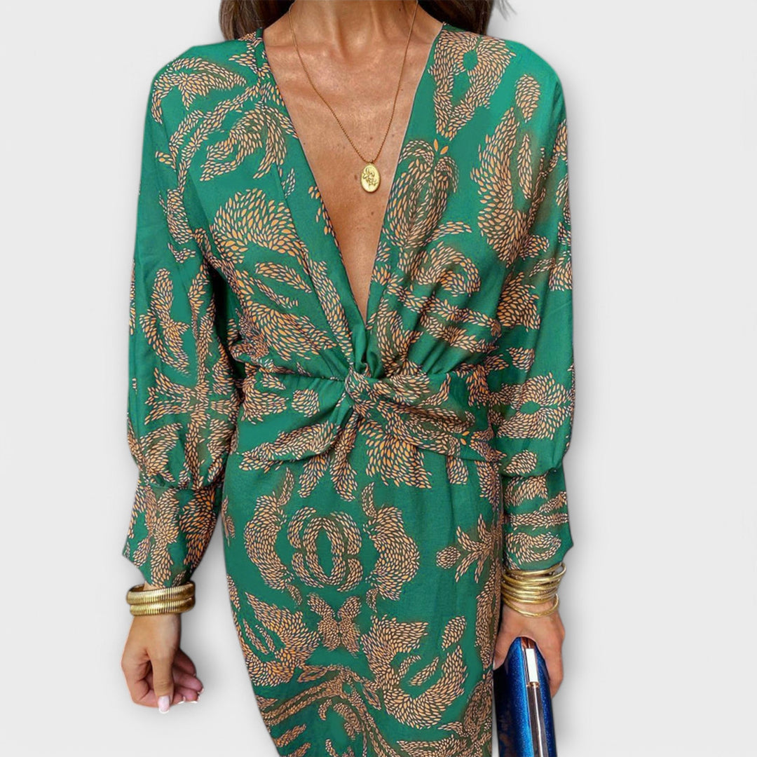 Oriana™ | Elegant Long-Sleeve Dress