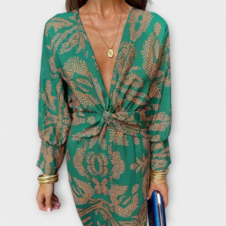 Oriana™ | Elegant Long-Sleeve Dress