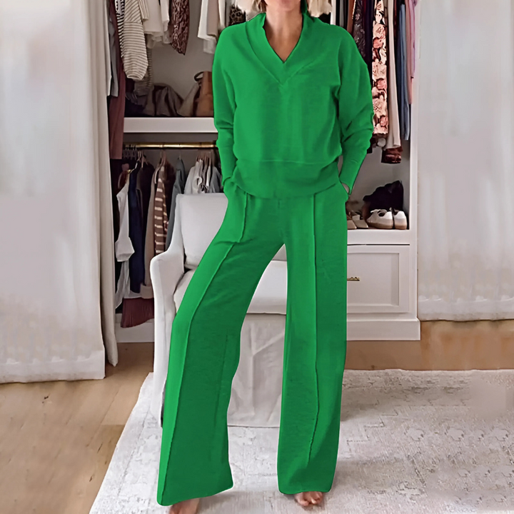 Carmela™ | Relaxed V-Neck Lounge Set