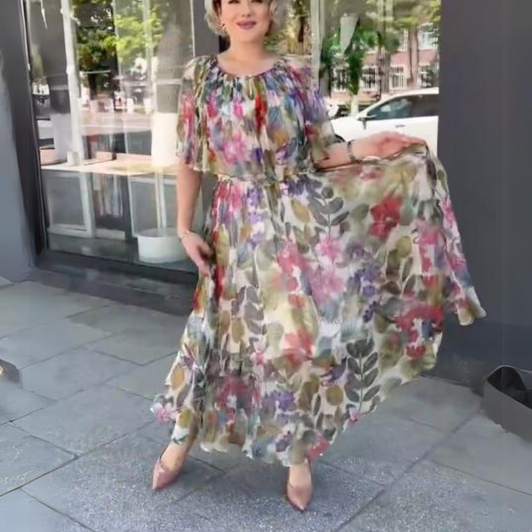 Donna™ - Women's Floral Long Dress