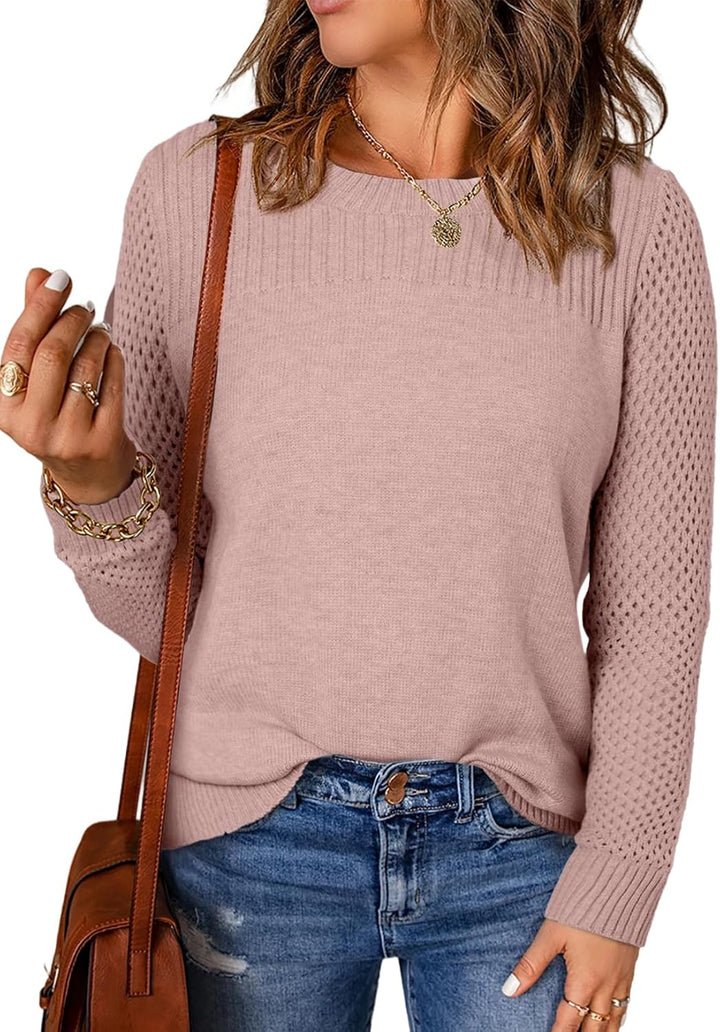 Maribel | Honeycomb Sleeve Knit Sweater