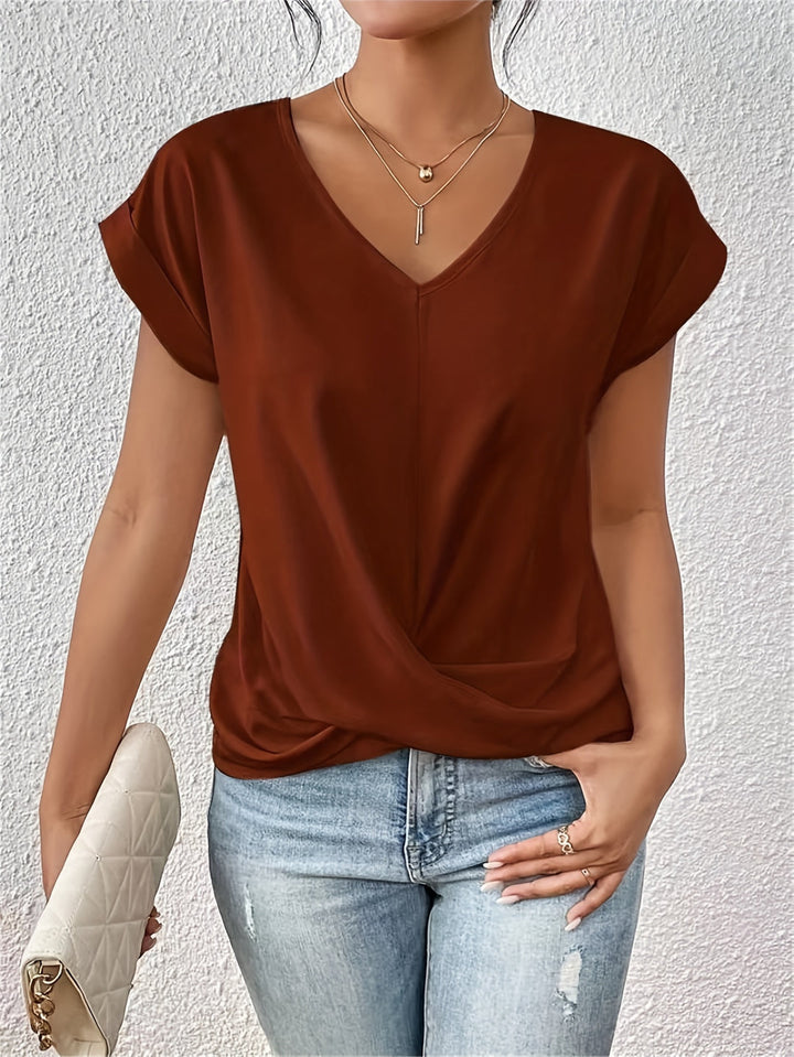 Tammana - Relaxed V-Neck T-Shirt