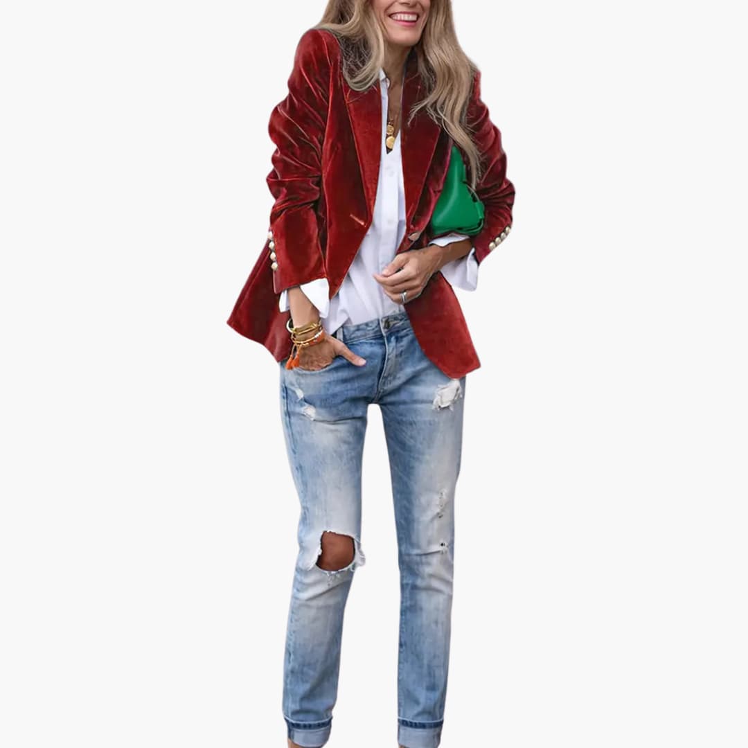 Siobhán™ | Elegant Retro Blazer Single-Breasted